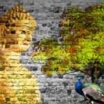 Print on Demand 3D Customized Buddha Wallpaper – 48