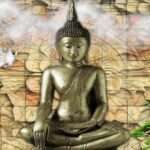 Print on Demand 3D Customized Buddha Wallpaper – 50