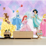 Custom princess Wallcover For Girls
