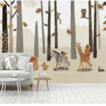 Custom Jungle Wallcovering For Kids