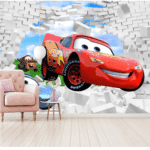 Custom Car Wallcovering For Kids