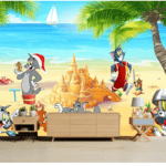 Tom & Jerry Custom Wallcovering For Kids