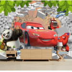 Customized Kung Fu Panda Car Wallpaper For Kids