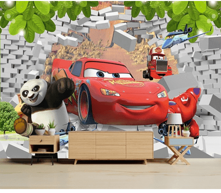 Customized Kung Fu Panda Car Wallpaper For Kids