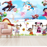 Cartoon Custom Wallcovering For Kids