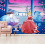 Beautiful Princess House Customized Wallcovering For Kids