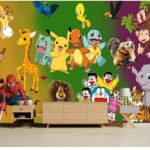 Animal Party Customized Wallcovering For Kids
