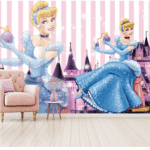 Beautiful Princess House Custom Wallcovering For Girls