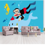 Under Water Customized  Wallpaper For