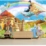 Customized Beautiful Feritale Wallcovering For Girls