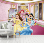 Customized Beautiful Doll House Wallcovering For Girls