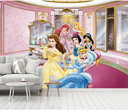Customized Beautiful Doll House Wallcovering For Girls