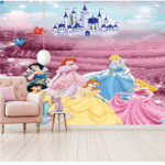 Customized Princess Wallcovering For Girls