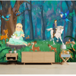 Beautiful Jungle Princess Wallcovering For Girls