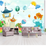 Customized Beautiful scenery Wallcovering For Kids