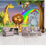 Customized Jungle Party Wallcovering For Kids