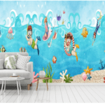 Scuba Diving Custom Wallcovering For Kids