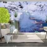 Top Stunning Latest Waterfall design 3D Customized Wallpaper - 13