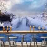 Top Stunning Latest Waterfall design 3D Customized Wallpaper - 17