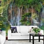 Top Stunning Latest Waterfall design 3D Customized Wallpaper - 30