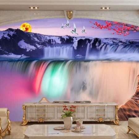 Top Stunning Latest Waterfall design 3D Customized Wallpaper - 38