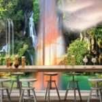 Top Stunning Latest Waterfall design 3D Customized Wallpaper - 41