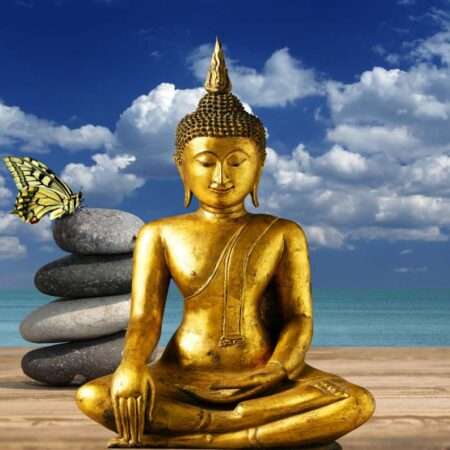 Print on Demand 3D Customized Buddha Wallpaper – 08