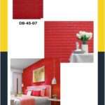 set of 10 foam sheet design- Red brick