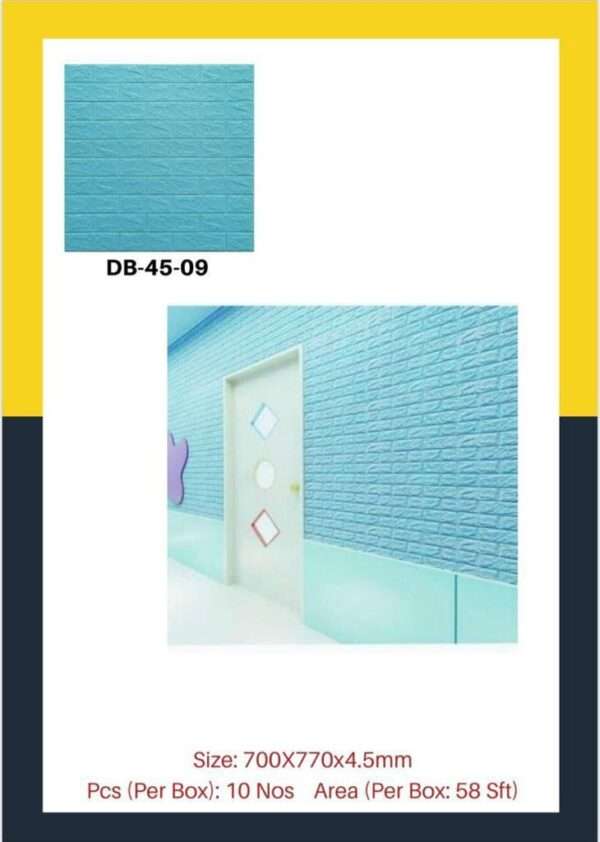 set of 10 foam sheet design- blue brick