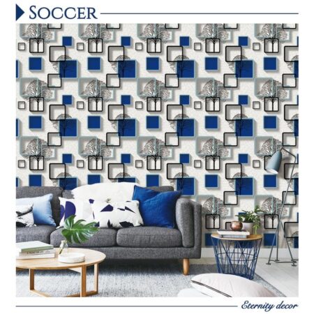 Refresh Your Space with Premium Imported Wallpaper - Non-Woven Quality Soccer- 66 Pattern