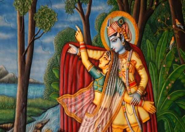 Premium Quality Lord Krishna God Wallpaper | Custom Wall Covering Design - 26