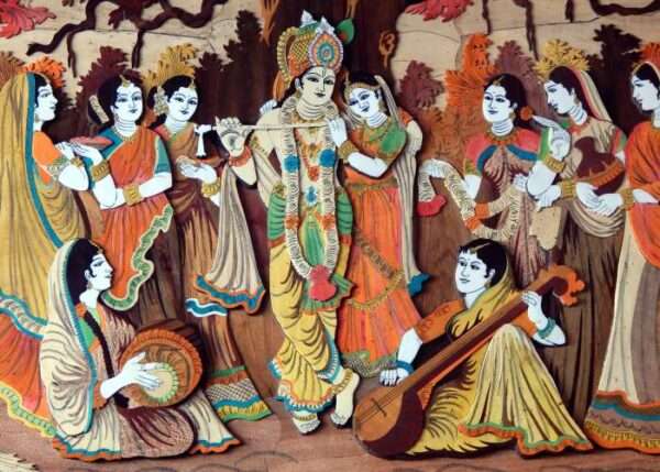 Premium Quality Lord Krishna God Wallpaper | Custom Wall Covering Design - 36