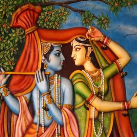 Premium Quality Lord Krishna God Wallpaper | Custom Wall Covering Design - 43