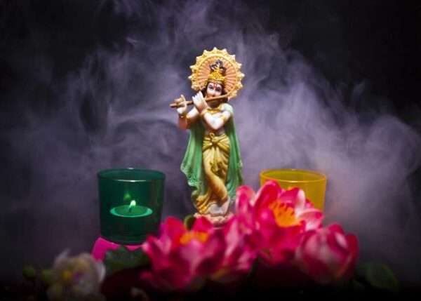 Premium Quality Lord Krishna God Wallpaper | Custom Wall Covering Design - 74