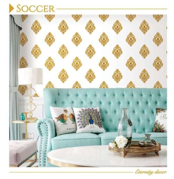 Refresh Your Space with Premium Imported Wallpaper - Non-Woven Quality Soccer- 06 Pattern