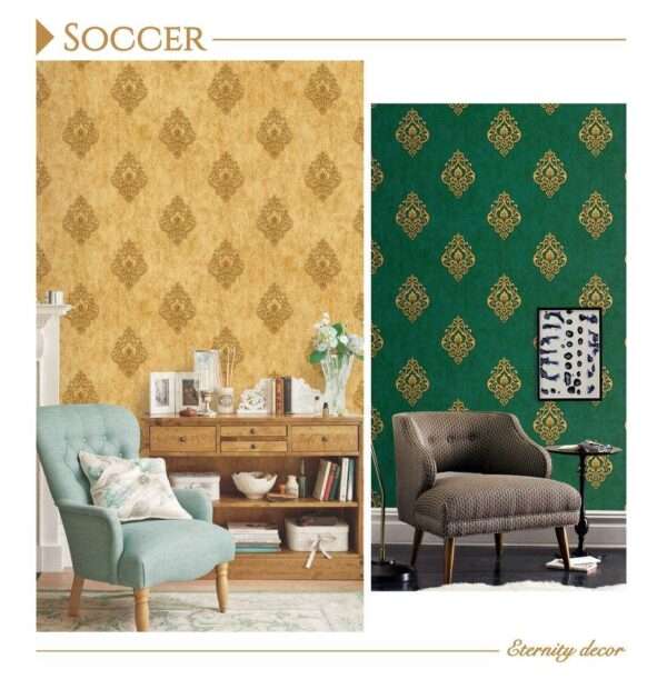 Refresh Your Space with Premium Imported Wallpaper - Non-Woven Quality Soccer- 07 Pattern