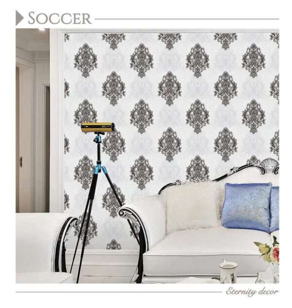 Refresh Your Space with Premium Imported Wallpaper - Non-Woven Quality Soccer-19 Pattern