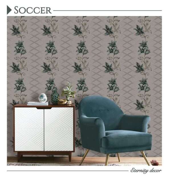 Refresh Your Space with Premium Imported Wallpaper - Non-Woven Quality Soccer- 40 Pattern