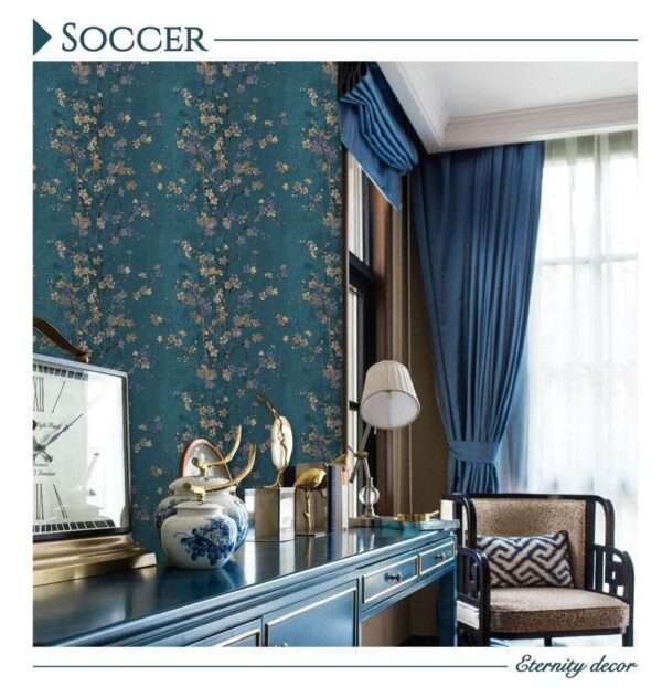 Refresh Your Space with Premium Imported Wallpaper - Non-Woven Quality Soccer- 65 Pattern