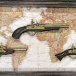3 in 1 Antique gun glass frame - 006