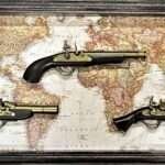 Antique Gun Glass Frame(009)