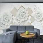 Transform Your Walls with Latest Flowers Design Customized Wallpaper (Print on Demand)-1
