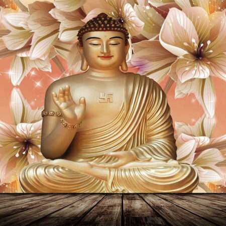 Print on Demand 3D Customized Buddha Wallpaper –17