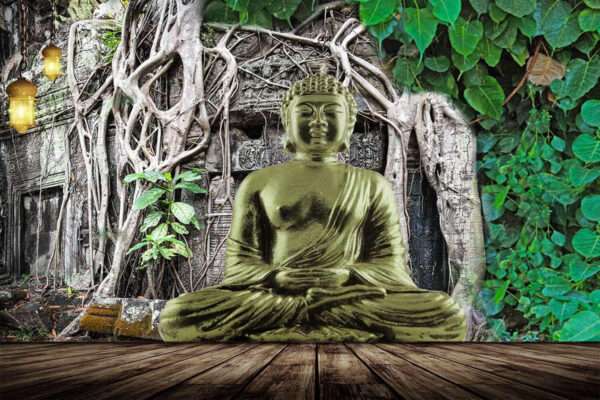 Print on Demand 3D Customized Buddha Wallpaper –02