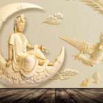 Print on Demand 3D Customized Buddha Wallpaper –20