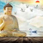 Print on Demand 3D Customized Buddha Wallpaper – 05