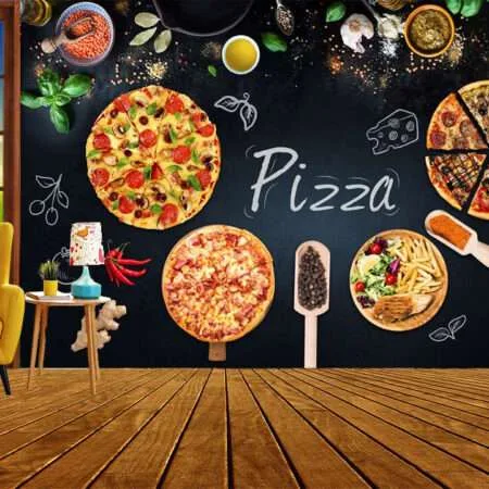 print on demand 3D customized wallpaper design for shop, restaurant, Hotel - 04