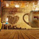print on demand 3D customized wallpaper design for shop, restaurant, Hotel - 07