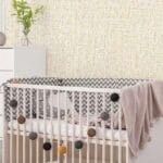 linen texture PE foam wall stickers in roll color Brown 40 pieces box