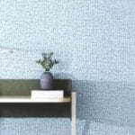 linen texture PE foam wall stickers in roll color light blue 40 pieces box